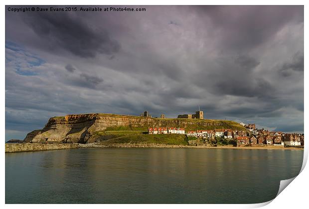  Whitby Town Print by Dave Evans