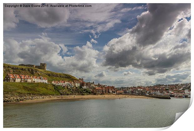  Whitby Big Sky Print by Dave Evans