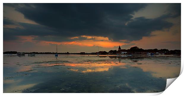 Bosham Sunset Panoramic Print by Ashley Chaplin