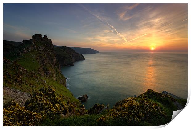 Valley Of the Rocks Sunset Print by Ashley Chaplin