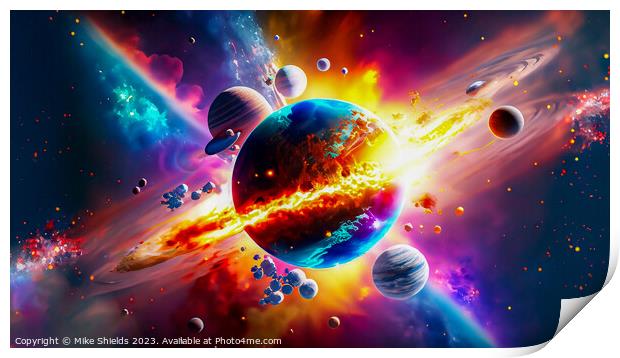 When Planets meet Print by Mike Shields
