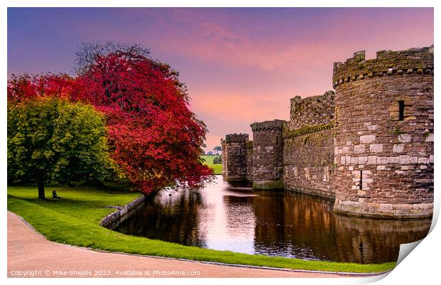 Beaumaris Castle  Print by Mike Shields