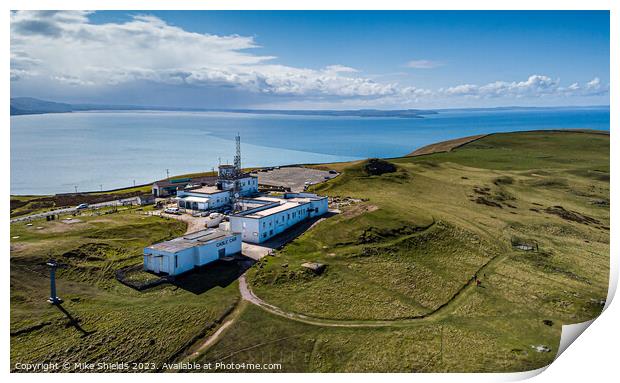 Great Orme Summit Complex Print by Mike Shields