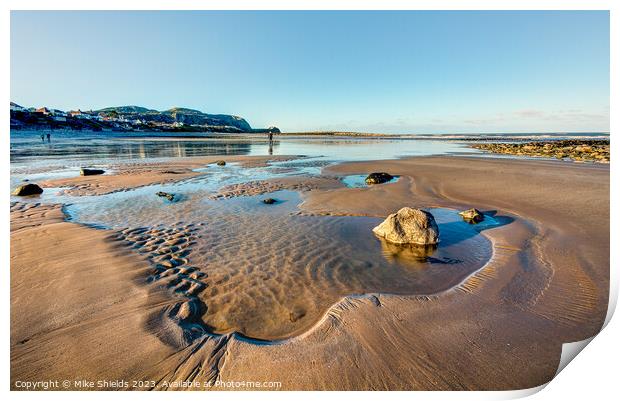 Shallow Rock Pool Print by Mike Shields