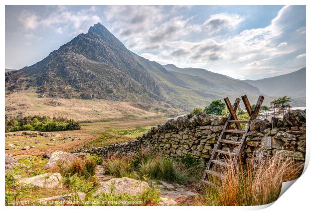 Over the Wall to Tryfan  Print by Mike Shields