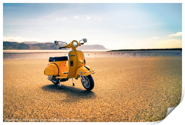 A Scooter's Perspective Print by Mike Shields