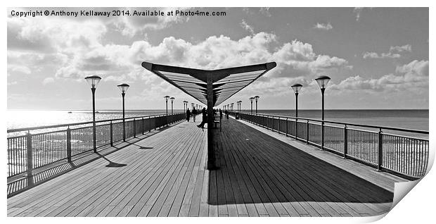 BOSCOMBE PIER Print by Anthony Kellaway