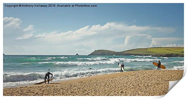  CONSTANTINE BAY SURFERS Print by Anthony Kellaway