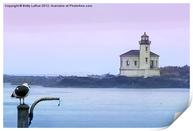 Bandon Lighthouse Print by Betty LaRue