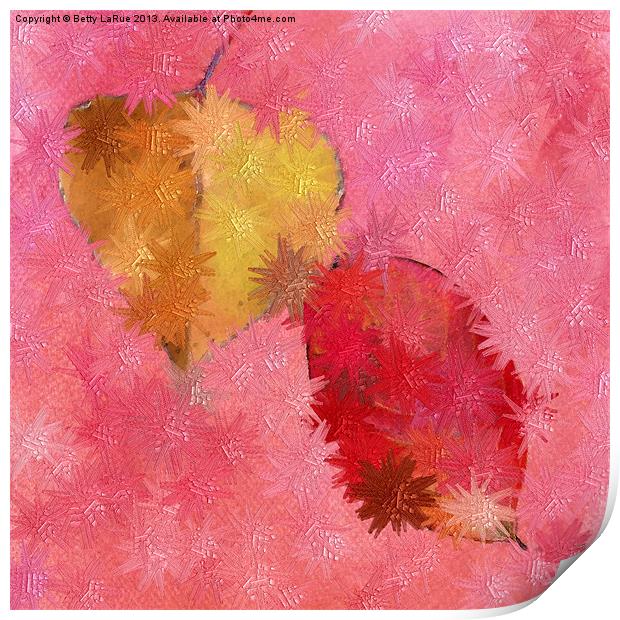 Leaf Abstract Print by Betty LaRue