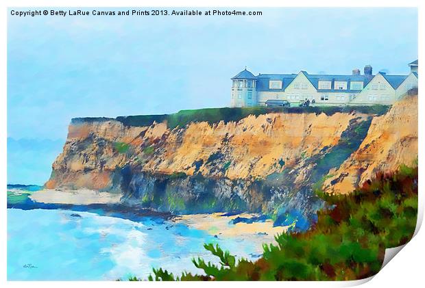Half Moon Bay Revisited Print by Betty LaRue