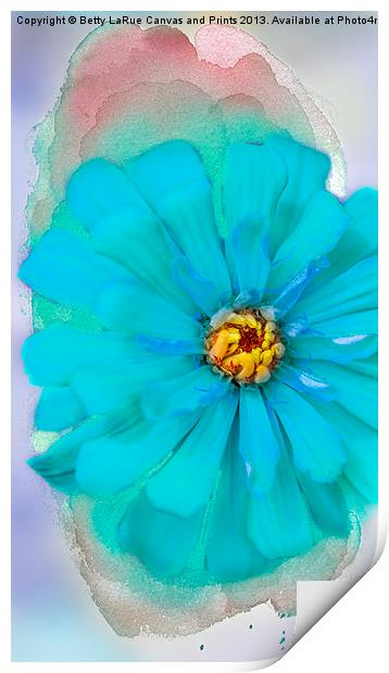Floral Abstract Print by Betty LaRue