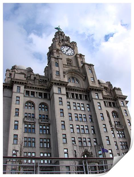 Liver Building Print by Lucy Courtney