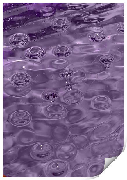 Purple Rain Print by Rebecca  Young