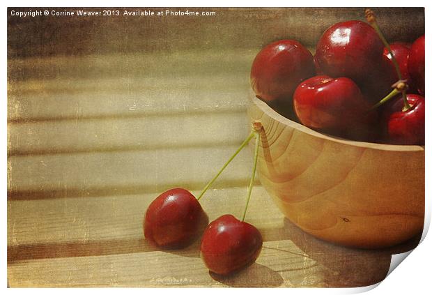 Life is a Bowl of Cherries Print by Corrine Weaver