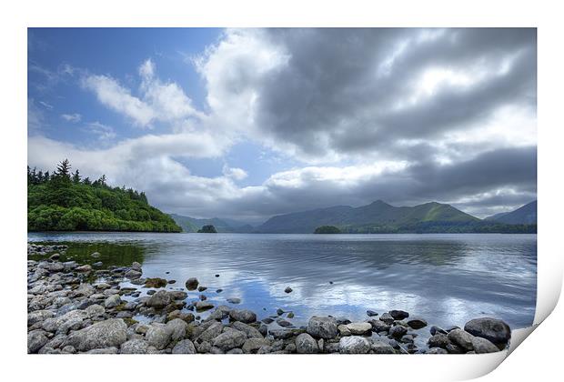 Derwent Water Print by Andrew Roland