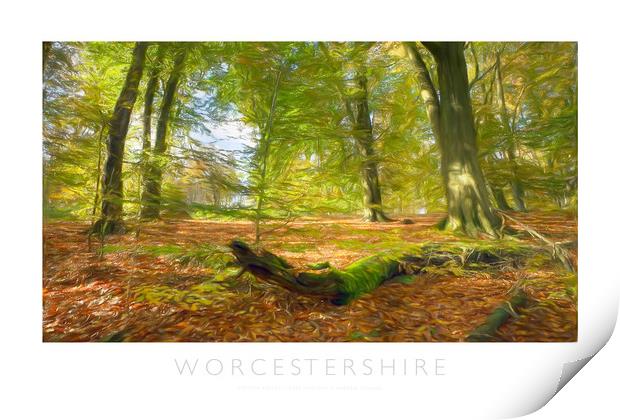 Worcestershire Print by Andrew Roland