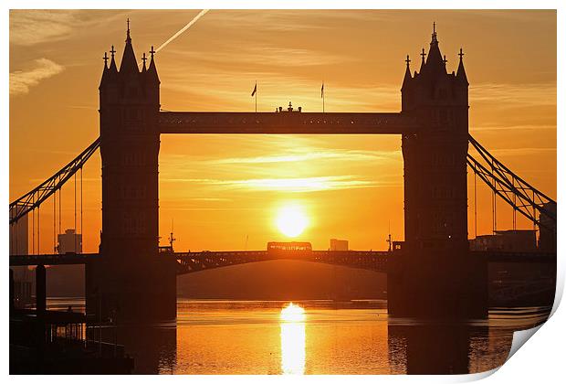 Tower Bridge Sunrise Print by Rob  Powell