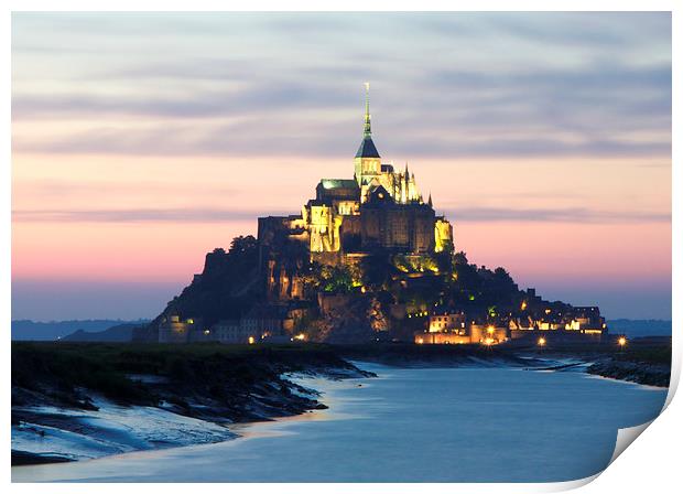 Mont Saint-Michel Print by James Marsden