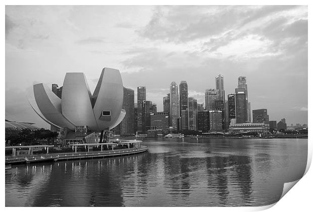  Singapore skyline Print by James Marsden