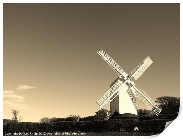 Jill Windmill Print by Allan Philip