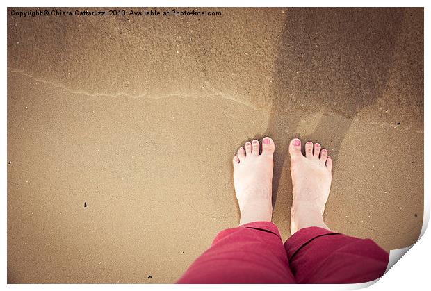 September at the beach Print by Chiara Cattaruzzi