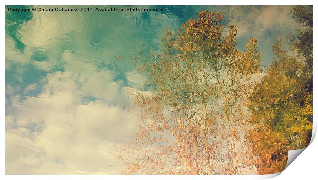  Trees reflections Print by Chiara Cattaruzzi