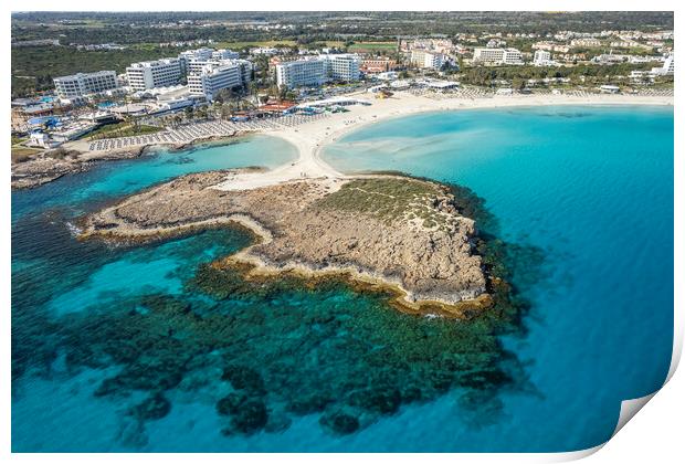 Nissi Beach Cyprus Print by peter schickert