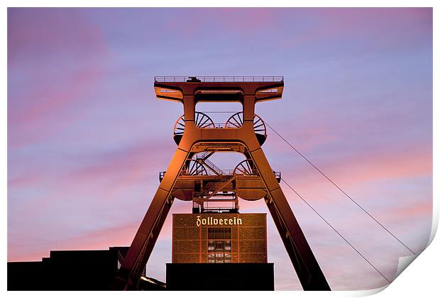 Coalmine Zeche Zollverein Print by peter schickert