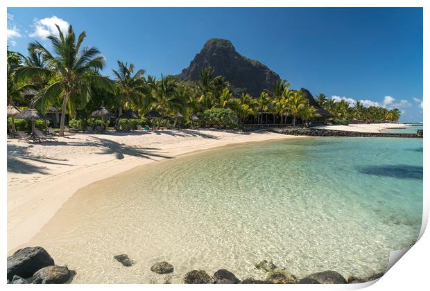 Le Morne Mauritius Print by peter schickert