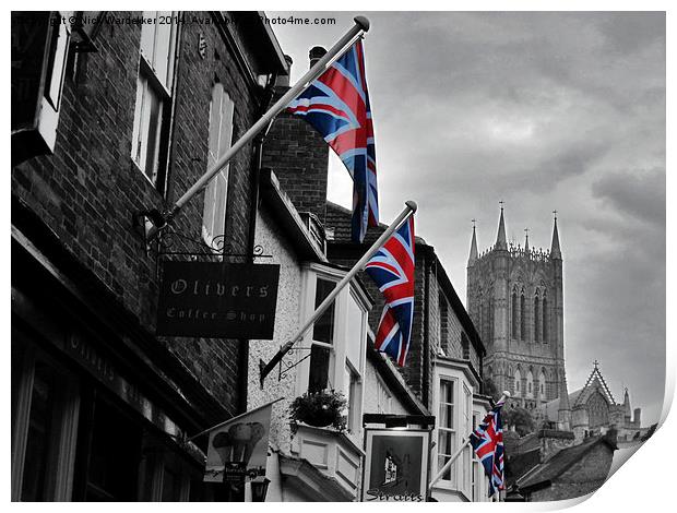 Lincoln Cathedral Print by Nick Wardekker