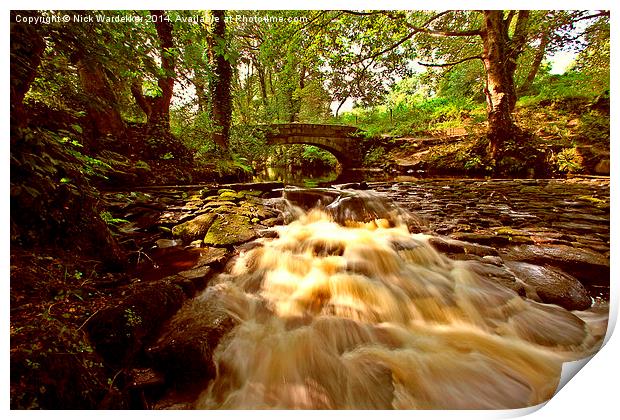  Rushing Through The Valley Print by Nick Wardekker