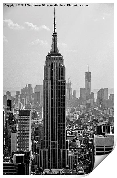  The Empire State Building Print by Nick Wardekker