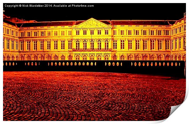  Egmont Palace Brussels Print by Nick Wardekker