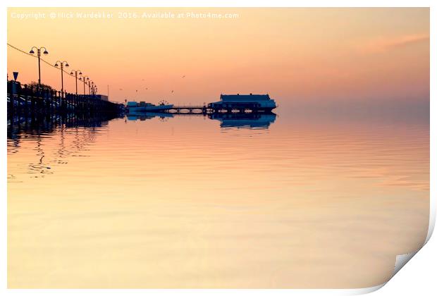 Sunrise in Cleethorpes Print by Nick Wardekker