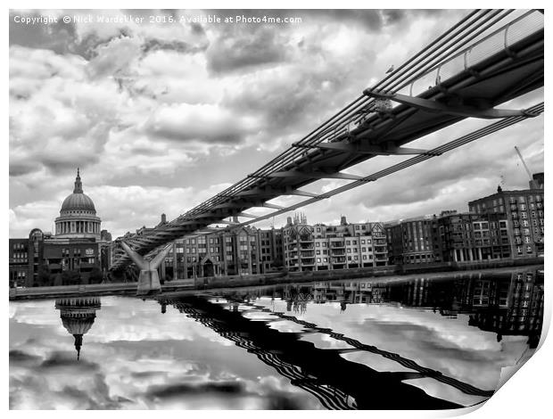 London Skyline Print by Nick Wardekker