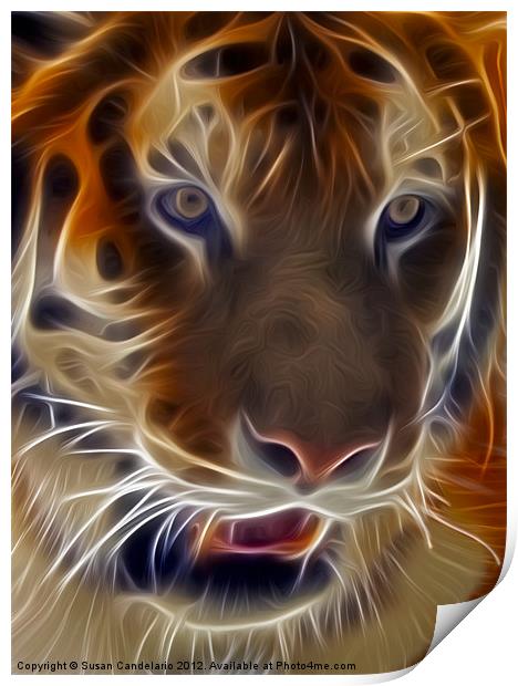 Electric Tiger Print by Susan Candelario