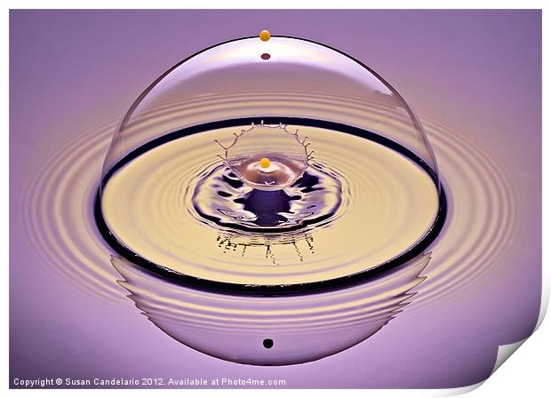 Inside a Saturn Bubble Print by Susan Candelario