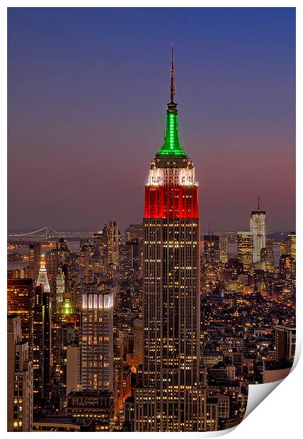 Top Of The Rock Print by Susan Candelario