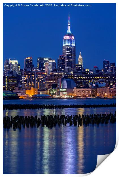 The Empire State Building Pastels II V Print by Susan Candelario