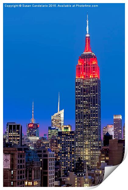 The Empire State Building Print by Susan Candelario