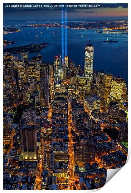 New York City Remembers September 11 - Print by Susan Candelario