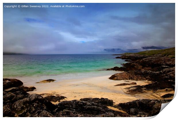 Luskentyre Beach, Isle of Harris, Scotland Print by Gillian Sweeney
