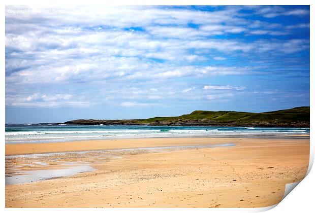 Machir Bay, Isle of Islay, Scotland Print by Gillian Sweeney