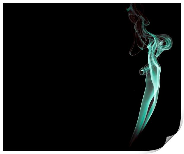 Green Smoke Print by Jonathan Thirkell