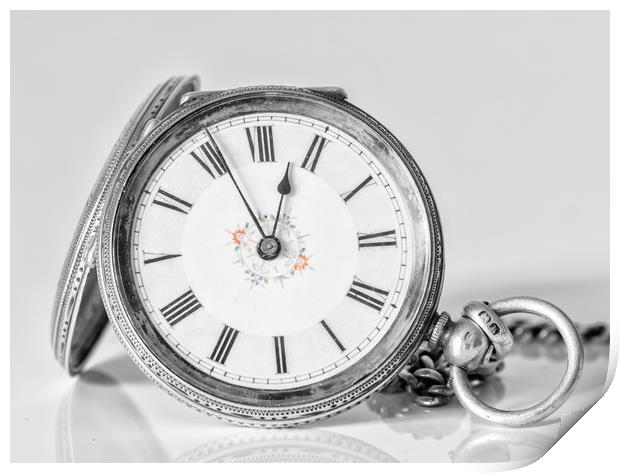 Vintage pocket watch Print by Jonathan Thirkell