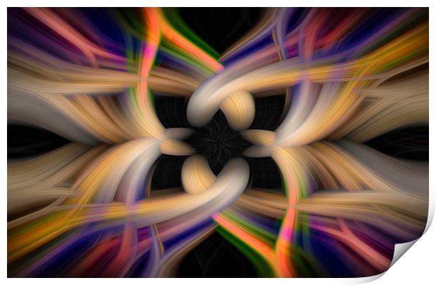 Tied Up Abstract Art Print by Jonathan Thirkell