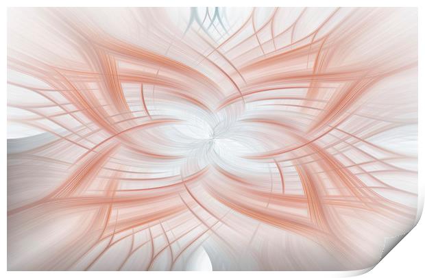 Rose Gold Abstract Art Print by Jonathan Thirkell
