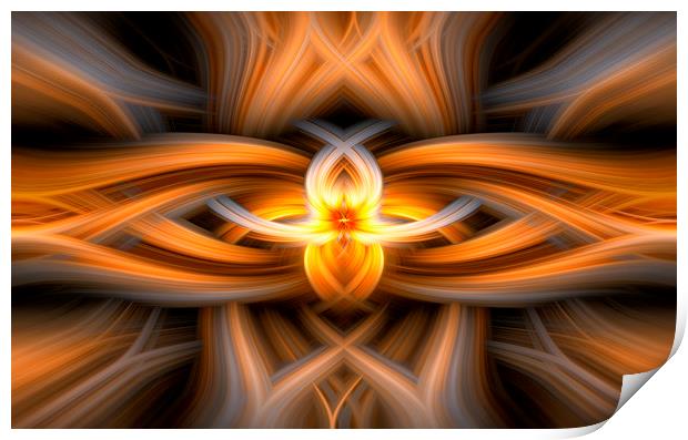 Fire Abstract Art Print by Jonathan Thirkell