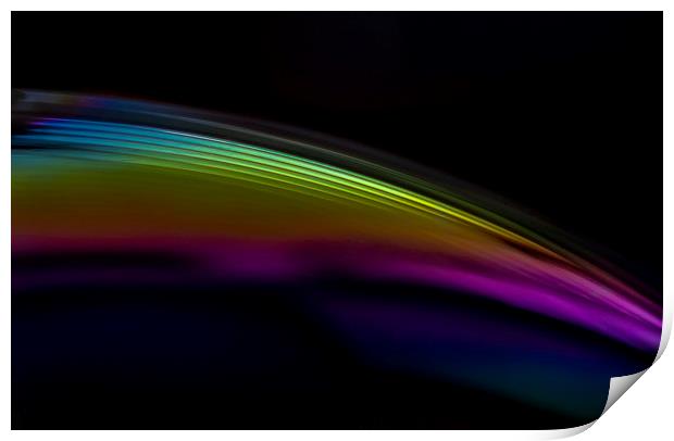 Rainbow Curve Print by Jonathan Thirkell